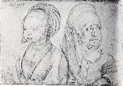 Girl in Cologne Attire and Agnes Durer Albrecht Durer